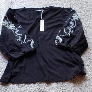 Chico's Embroidered Top